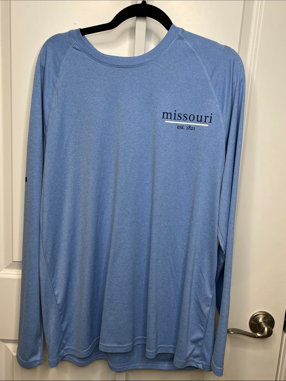 State of Mind Sky Blue Long-Sleeve Crewneck Shirt Unisex Men’s XL